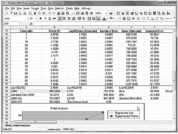 Диалоговое окно BioStat