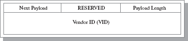 Формат Vendor ID Payload