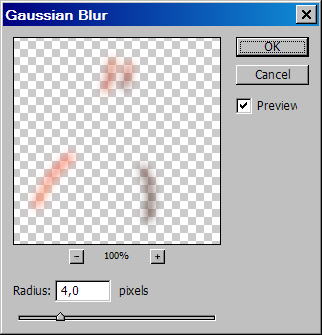 Размытие морщин фильтром Gaussian Blur