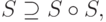 S \supseteq S \circ S,