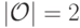 |\mathcal O|=2