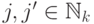 j,j'\in \mathbb N_k