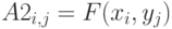 A2_{i,j}=F(x_i,y_j)