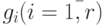 g_i (i=\bar {1,r})