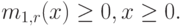 m_{1,r}(x) \ge 0, x \ge 0.