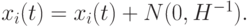 x_i(t)=x_i(t)+N(0,H^{-1}).