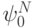\psi_0^{N}