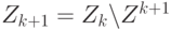 Z_{k+1}=Z_k\backslash Z^{k+1}