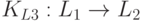 K_{L3}: L_{1}\to L_{2}