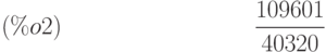 \frac{109601}{40320}\leqno{(\%o2) }