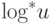 \log^\ast\!u