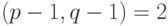 \GCD(p-1,q-1)=2