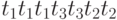 t_1t_1t_1t_3t_3t_2t_2