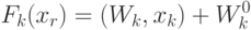 F_k(x_r)=(W_k,x_k)+W_k^0