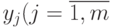 y_j(j=\overline{1,m}