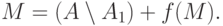 M = (A\setminus A_1) + f(M).