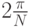 2\frac{\pi}{N}