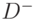 D^-
