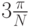 3\frac{\pi}{N}