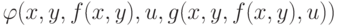 \varphi(x,y,f(x,y),u,g(x,y,f(x,y),u))