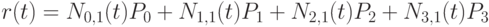 r(t)=N_{0,1}(t)P_0+N_{1,1}(t)P_1+N_{2,1}(t)P_2+N_{3,1}(t)P_3