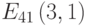 {E}_{41}\left(3,1\right)