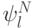\psi_{l}^{N}