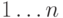 1\ldots n