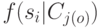 f(s_i |C_{j(o)})