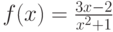 f(x)=\frac{3x-2}{x^2+1}
