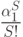 \frac{\alpha_1^S}{S!}