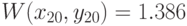 W(x_{20},y_{20})=1.386