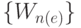 \{W_{n (e)}\}