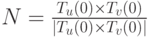 N =\frac{T_u(0) \times T_v(0)}{|T_u(0) \times T_v(0)|} 