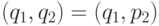  (q_1, q_2) = (q_1, p_2) 