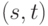 (s,t)