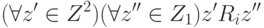 (\forall z'\in Z^2)(\forall z''\in Z_1) z' R_i z''