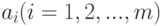 a_i (i=1,2,...,m)