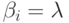 \beta_i = \lm