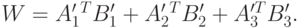 W=A_1'{}^TB_1'+A_2'{}^TB_2'+A_3'^TB_3'.