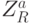 Z_R^a