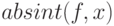 absint(f,x)