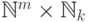 \mathbb N^m\times
 \mathbb N_k