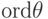 \textrm{ord}\theta