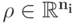 \bf{\rho}\in\mathbb R^{n_i}