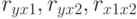 r_{yx1}, r_{yx2}, r_{x1x2}