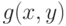 g(x, y)
