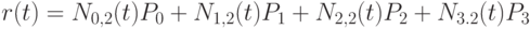 r(t)=N_{0,2}(t)P_0+N_{1,2}(t)P_1+N_{2,2}(t)P_2+N_{3.2}(t)P_3