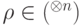 \rho\in\LL(\BB^{\otimes n})