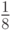 \frac{1\vphantom{h}}{8\vphantom{f}}